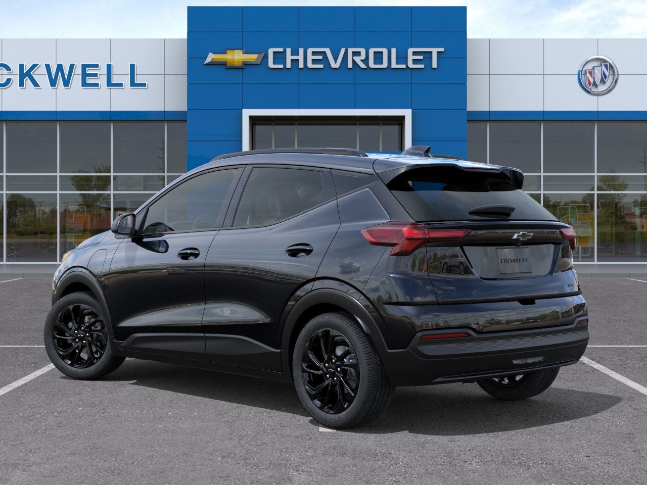 2027 Chevrolet Bolt — rear three-quarter view